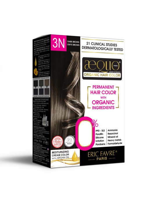Dark Brown Woman 3N -KIN Organic Hair Colour-170ml- Derma Certified- AEQUO ORGANIC