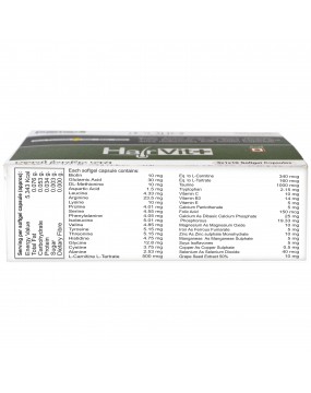 Hairvit Plus HSN Hair Fall Control Supplement (Softgel Capsules 3X1X10 STRIP) - puremedi