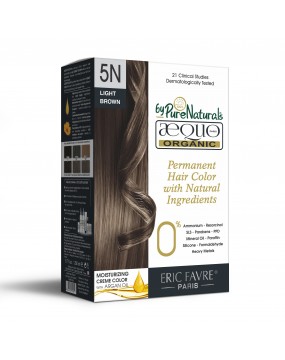 Aequo byPurenaturals Hair Color Organic 5N Truffle Light Brown, 160ml Pack of 2