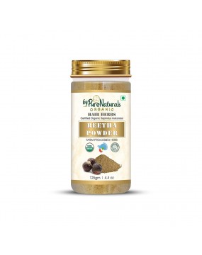 Organic byPurenaturals Reetha Herb Powder - 125gm (Pack of 2)
