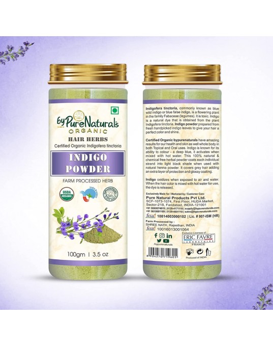 Organic byPurenaturals Indigo Herb Powder