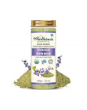 Organic byPurenaturals Indigo Herb Powder - 100gm (Pack of 2)