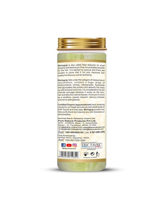 Organic byPurenaturals Bhringraj Herb Powder 