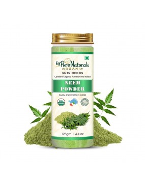Organic byPurenaturals Neem Herb Powder - 125gm (Pack of 2)