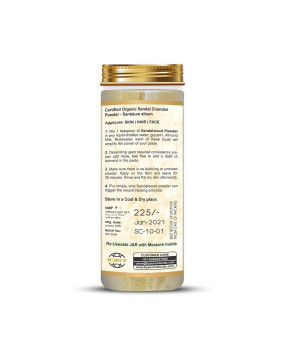 Organic byPurenaturals Sandal Chandan Herb Powder 