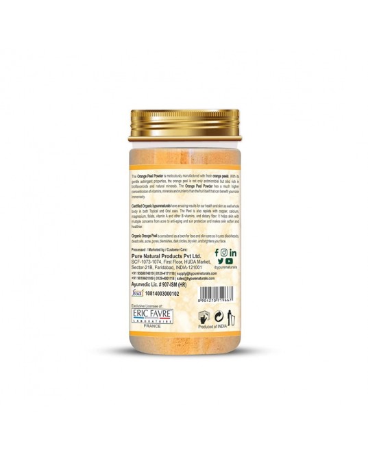 Organic byPurenaturals  Orange Peel  Herb Powder - 100gm
