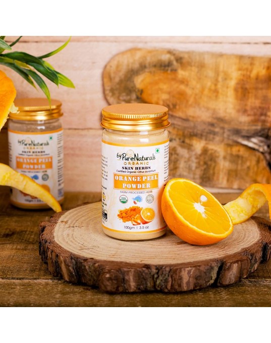 Organic byPurenaturals  Orange Peel  Herb Powder - 100gm