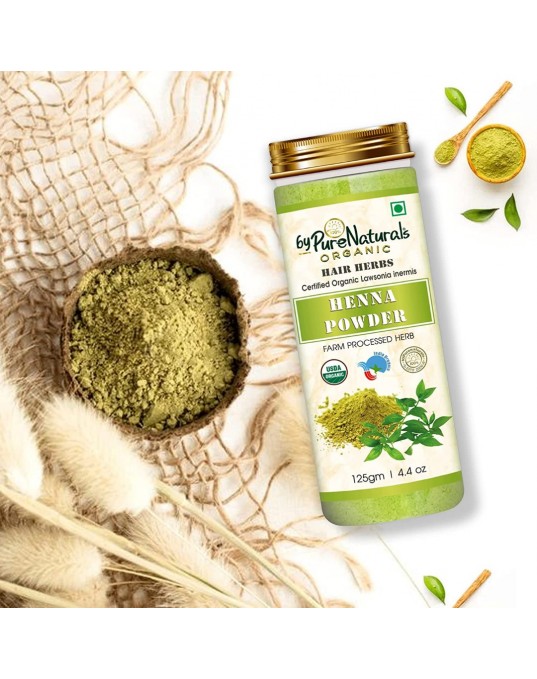 Organic byPurenaturals Henna Herb Powder-125gm