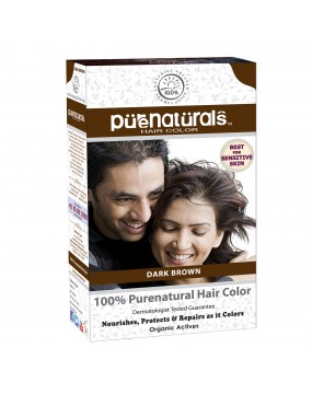 byPurenaturals 100% Pure Naturals  Powder Hair Color, Dark Brown, 60gm