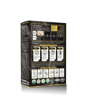 QuikHenna Organic Gel Hair Color 1N Natural Black Pack of 2