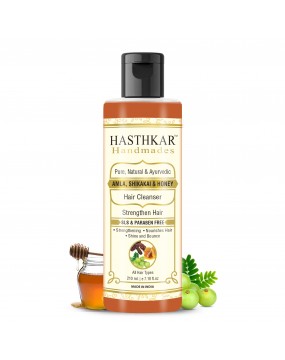 Hasthkar Handmades SLS Paraben Free Amla Honey & Shikakai Shampoo for Men & Women 210ml Pack of 2