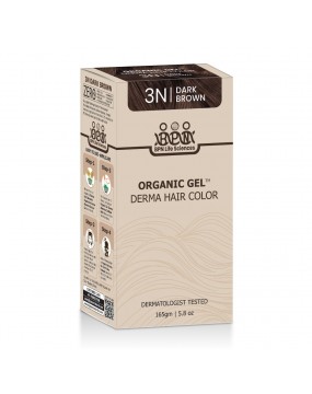 QuikHennaOrganic Gel Derma Long Hair Color 3N Dark Brown Pack of 2