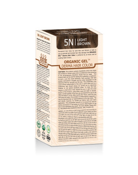 QuikHenna Organic Gel Derma Long Hair Color 5N Light Brown